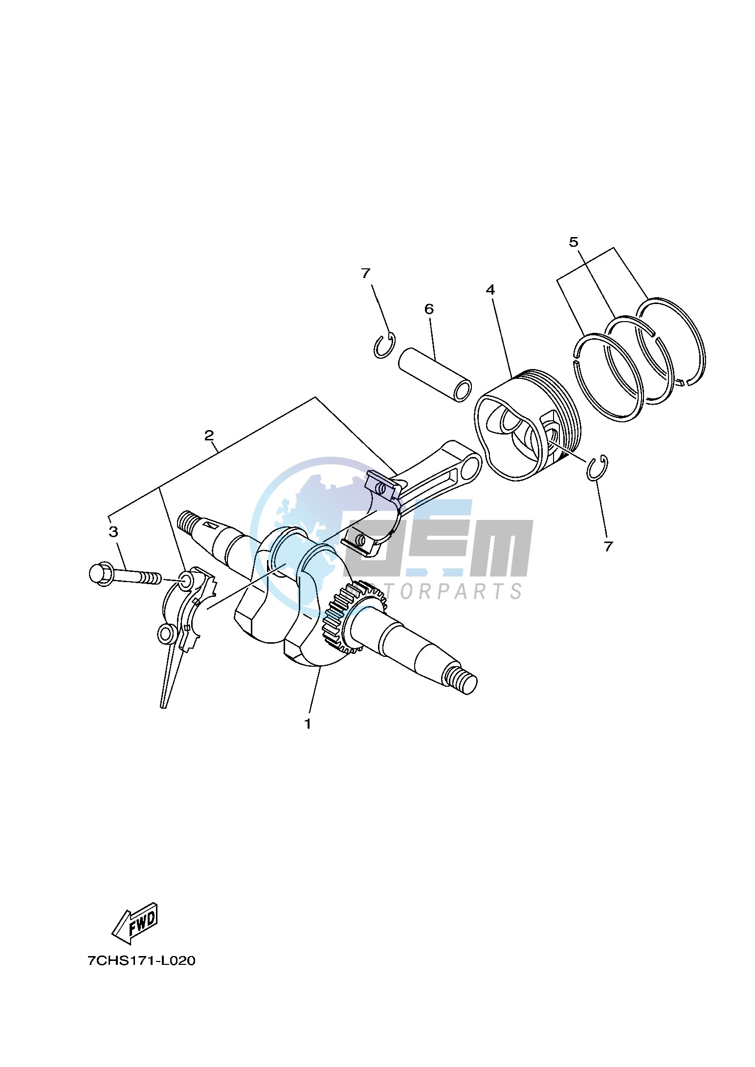 CRANKSHAFT & PISTON