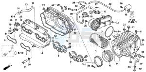 CB1300SA CB1300SUPERBOLD'OR drawing AIR CLEANER