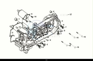 JET 14 125 AC (XC12W2-EU) (E5) (M1) drawing L. CRANK CASE