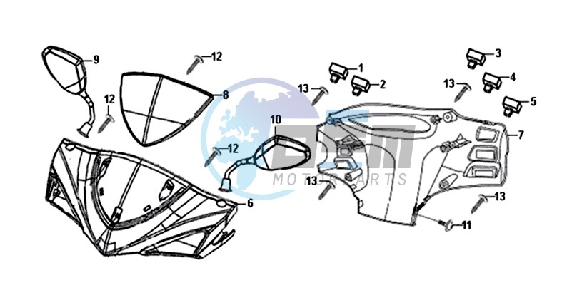 HEADLIGHT COVER / MIRRORS /  SWITCHES