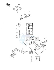 KZ 1300 A (A1-A3) drawing GEAR CHANGE MECHANISM