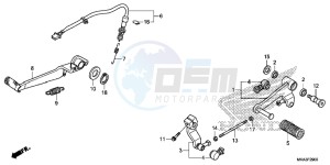 NC750XAG NC750X Europe Direct - (ED) drawing PEDAL