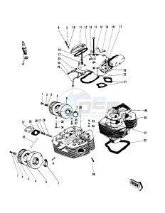 W1 W2 TT SS [COMMANDER) (TT-SS ) 650 [COMMANDER) drawing CYLINDER HEAD_CYLINDER -- W2SS_W2TT- -