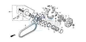 SH100 SCOOPY drawing DRIVEN FACE