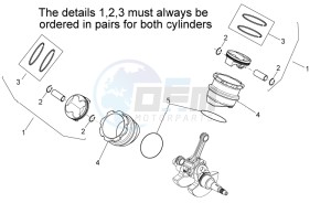 SXV 450-550 2009-2011 drawing Cylinder with piston