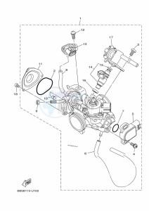 YFM450FWBD KODIAK 450 EPS (BHT5) drawing THROTTLE BODY ASSY 1