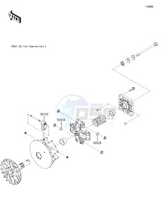 MULE SX 4x4 KAF400HJF EU drawing Optional Parts(Engine)