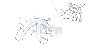 California Vintage 1100 drawing Rear mudguard