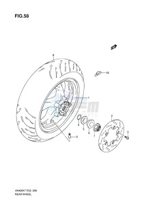 AN400 BURGMAN EU-UK drawing REAR WHEEL