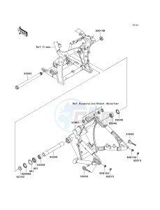 VN 2000 A [VULCAN 2000] (A6F-A7F) A7F drawing SWINGARM