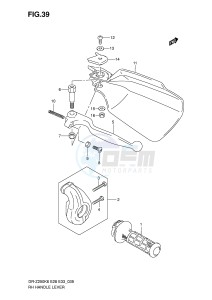 DR-Z250 (E28-E33) drawing RH HANDLE LEVER