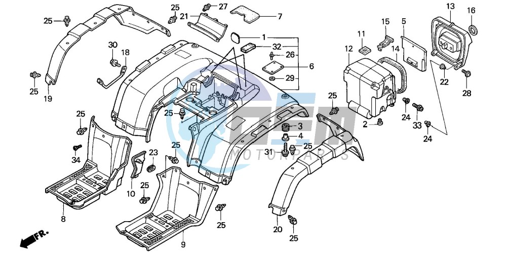 REAR FENDER (2)