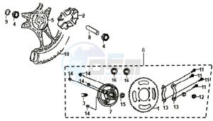 XS125-K drawing REAR WHEEL