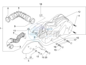 Runner 125 VX 4t drawing Air filter