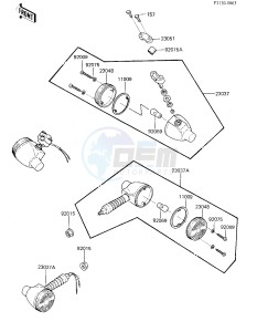 KL 250 C [KLR250] (C1-C2) [KLR250] drawing TURN SIGNALS