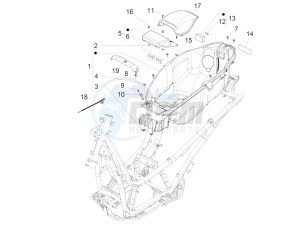 BV 350 ST 4T 4V IE ABS E4 (NAFTA) drawing Helmet housing - Undersaddle