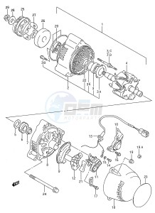 GSX600F (E28) Katana drawing ALTERNATOR