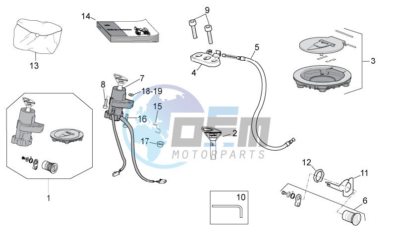 Lock hardware kit