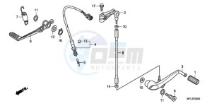 CBR1000RA9 UK - (E / ABS MKH MME REP) drawing PEDAL