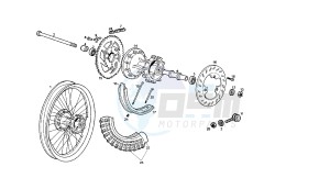 SENDA R X-TREM - 50 CC VTHSR1D1A EU2 drawing REAR WHEEL