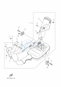 XSR700 MTM690 (BJV1) drawing EXHAUST