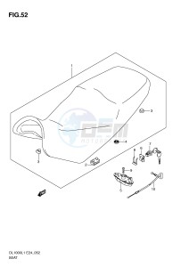 DL1000 (E24) V-Strom drawing SEAT