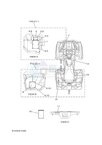 YFM700FWB YFM70KDXG KODIAK 700 (B163) drawing EMBLEM & LABEL 1