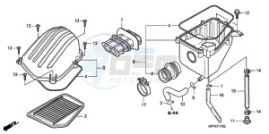 CBR125RWA Korea - (KO) drawing AIR CLEANER (CBR125RW7/RW9/RWA)