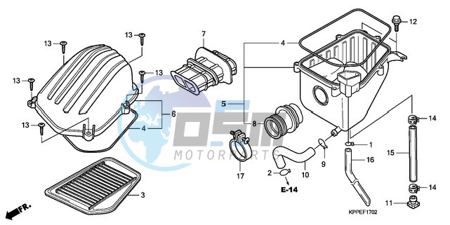 AIR CLEANER (CBR125RW7/RW9/RWA)