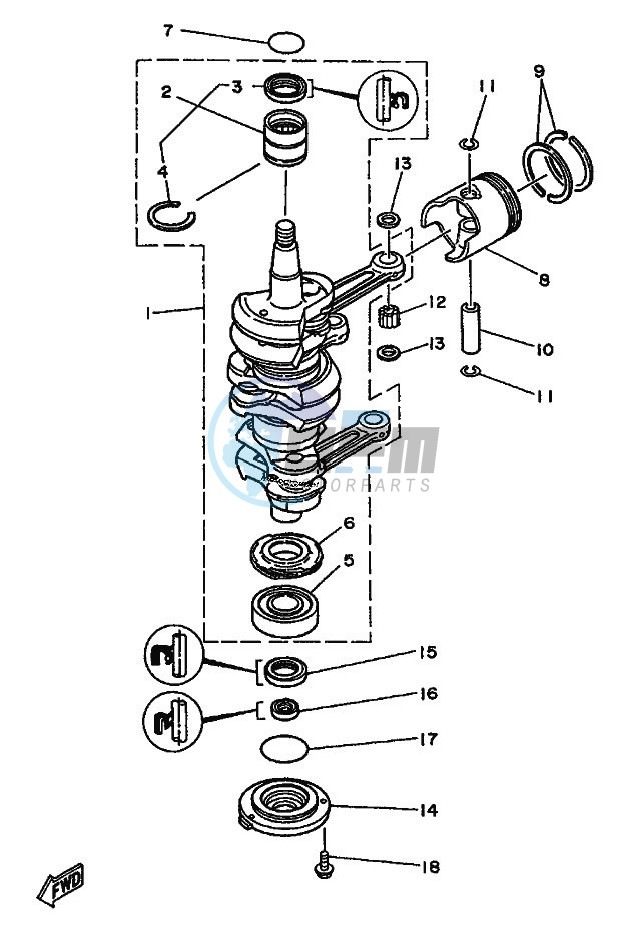 CRANKSHAFT--PISTON