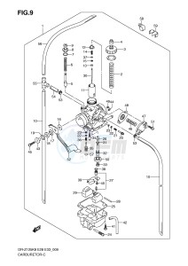 DR-Z125 (E28-E33) drawing CARBURETOR