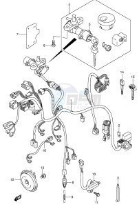 VL800 (E2) VOLUSIA drawing WIRING HARNESS (VL800K3 ZK3)