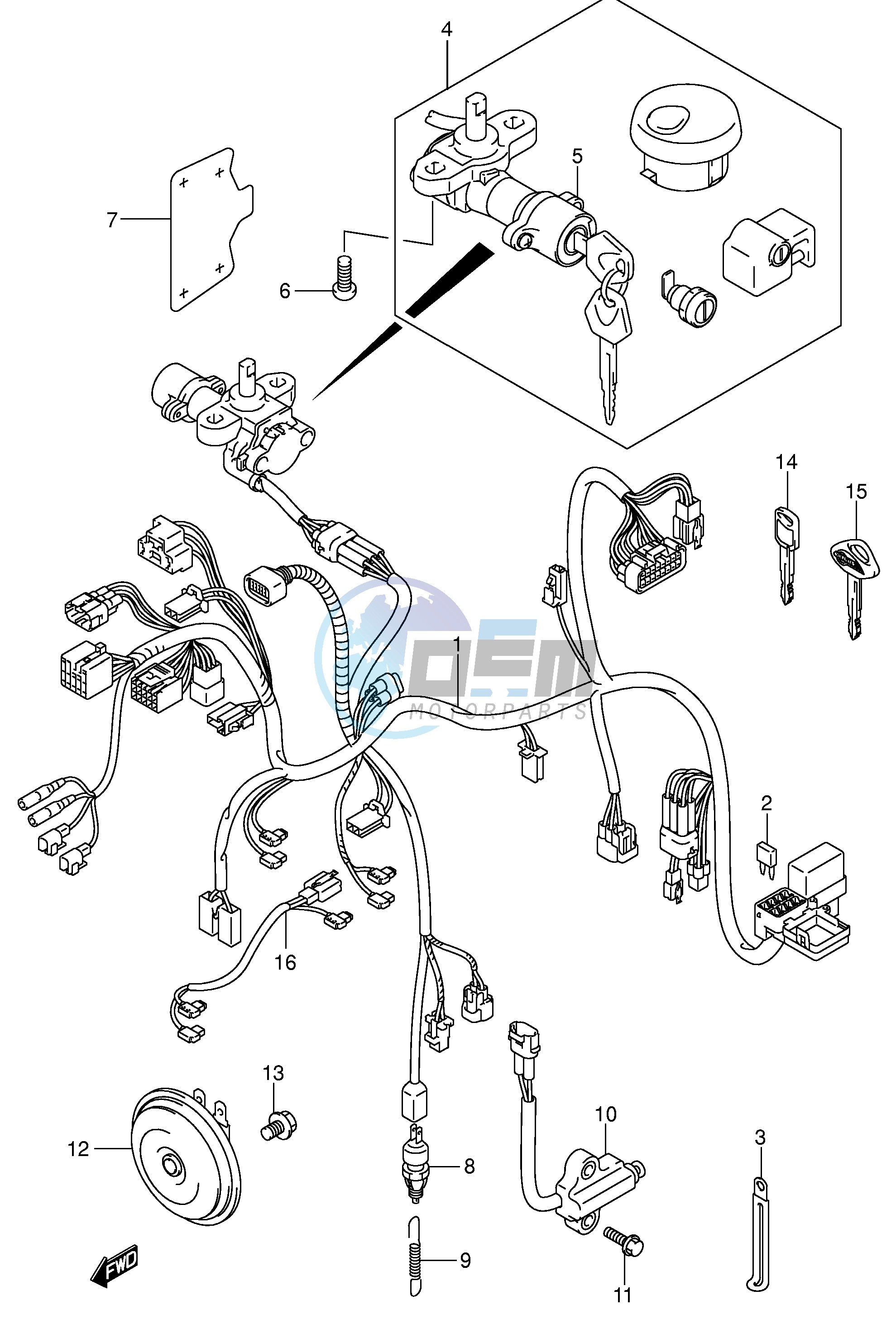 WIRING HARNESS (VL800K3 ZK3)