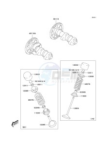 KSF 400 A [FX400] (A6F) A6F drawing VALVE-- S- -_CAMSHAFT-- S- -