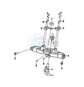 WOLF SB125Ni (PU12EA-EU) (L8-M0) drawing STEERING STEM / MAIN SWITCH