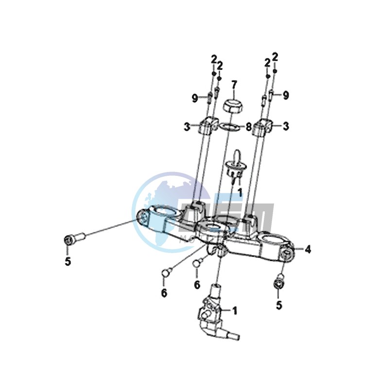 STEERING STEM / MAIN SWITCH