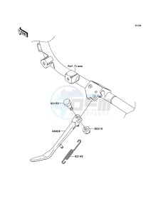 VN1700_VOYAGER_CUSTOM_ABS VN1700KDF GB XX (EU ME A(FRICA) drawing Stand(s)