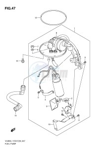 VL800 (E3-E28) VOLUSIA drawing FUEL PUMP