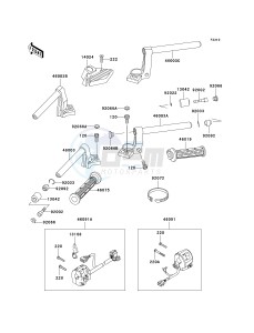 ZG 1000 A [CONCOURS] (A6F) A6F drawing HANDLEBAR