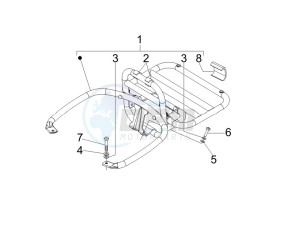 GTV 125 4T (Euro 3) drawing Rear luggage rack