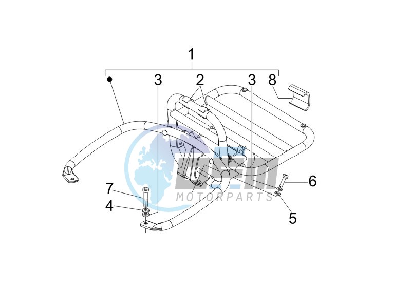 Rear luggage rack