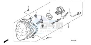 PES125R9 Europe Direct - (ED / STC) drawing HEADLIGHT