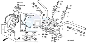 XL700V9 UK - (E / MKH SPC) drawing HANDLE PIPE/TOP BRIDGE