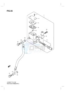 UH200 BURGMAN EU-UK drawing REAR MASTER CYLINDER