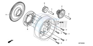 CB13009 SI / MME TWO - (SI / MME TWO) drawing STARTING CLUTCH