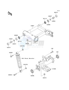 KVF 400 C [PRAIRIE 400 4X4] (C1-C4) [PRAIRIE 400 4X4] drawing SWINGARM