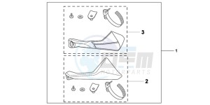 NC700SDC drawing KIT  LEG DEFLECTOR