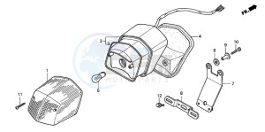 VT125C drawing TAILLIGHT