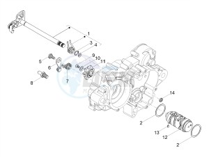 SMT 50 E4 DRIFTING (EMEA) drawing Gear box / Selector / Shift cam