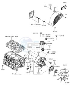 MULE PRO-DX KAF1000EHF EU drawing Water Pump